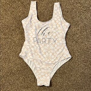 Floral Print 1pc Swimsuit